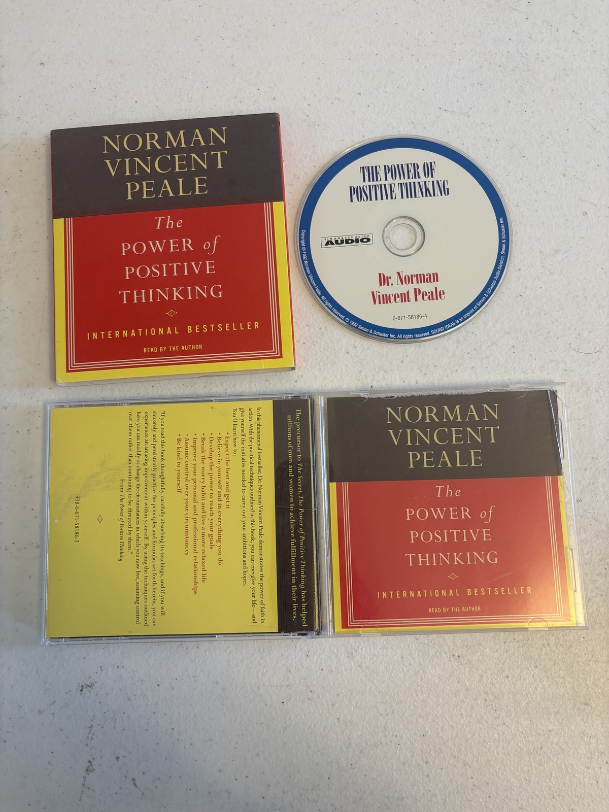 The Power of Positive Thinking Dr. Norman Vincent Peale Audiobook CD Simon &