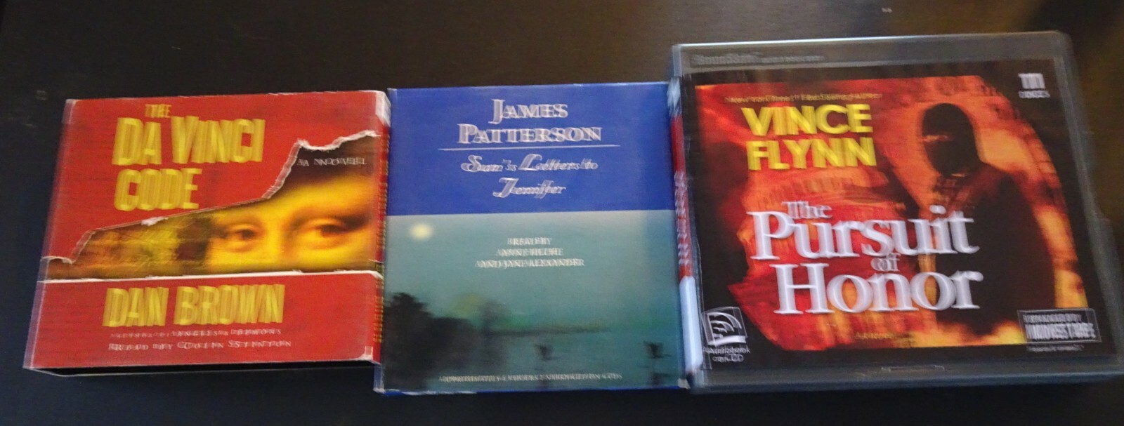 AUDIOBOOKS Lot 3 Dan Brown: DaVinci James Patterson:Sam’s Vince Flynn: Pursuit