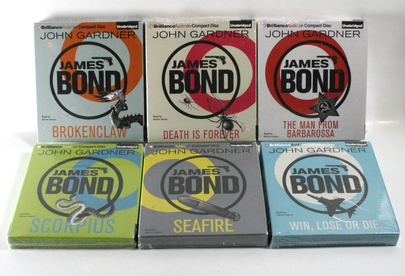 James Gardner James Bond Audiobook Cd Lot of 6 — Seafire Scorpius Brokenclaw New