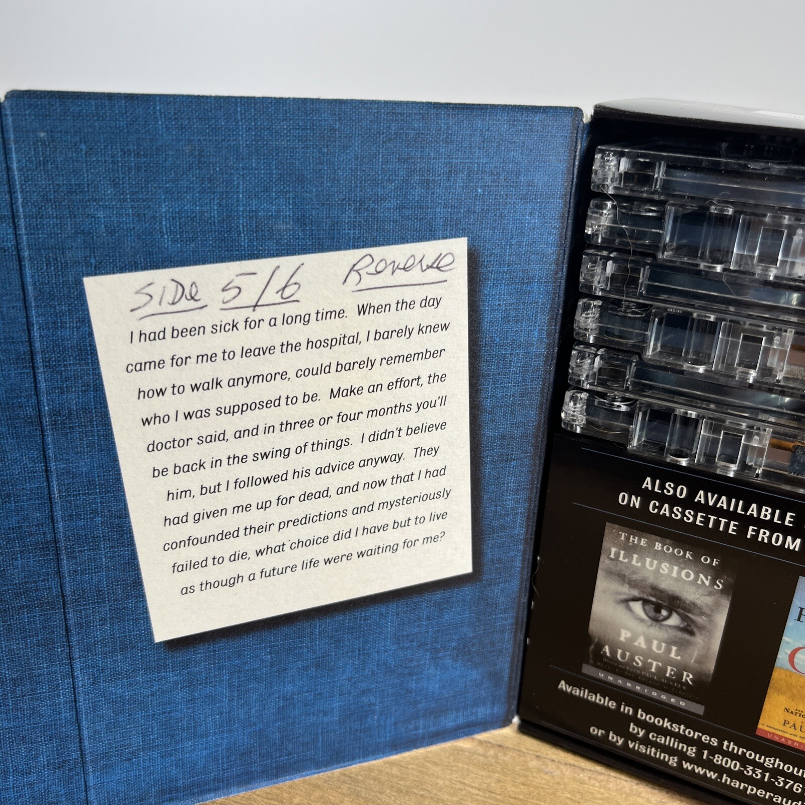 paul auster ORACLE NIGHT CASSETTE TAPE unabridged