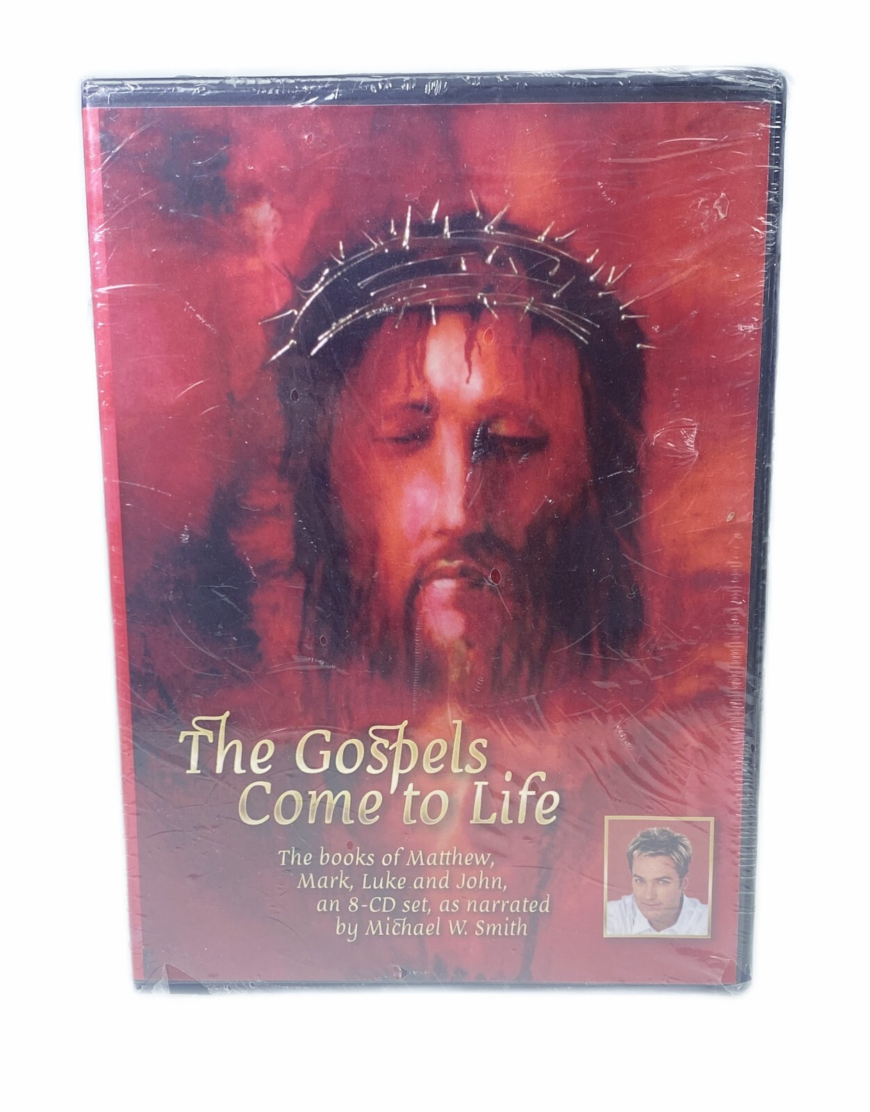The Gospels Come to Life 8 Audio CD Set Michael Smith Vtg 2002 torn plastic