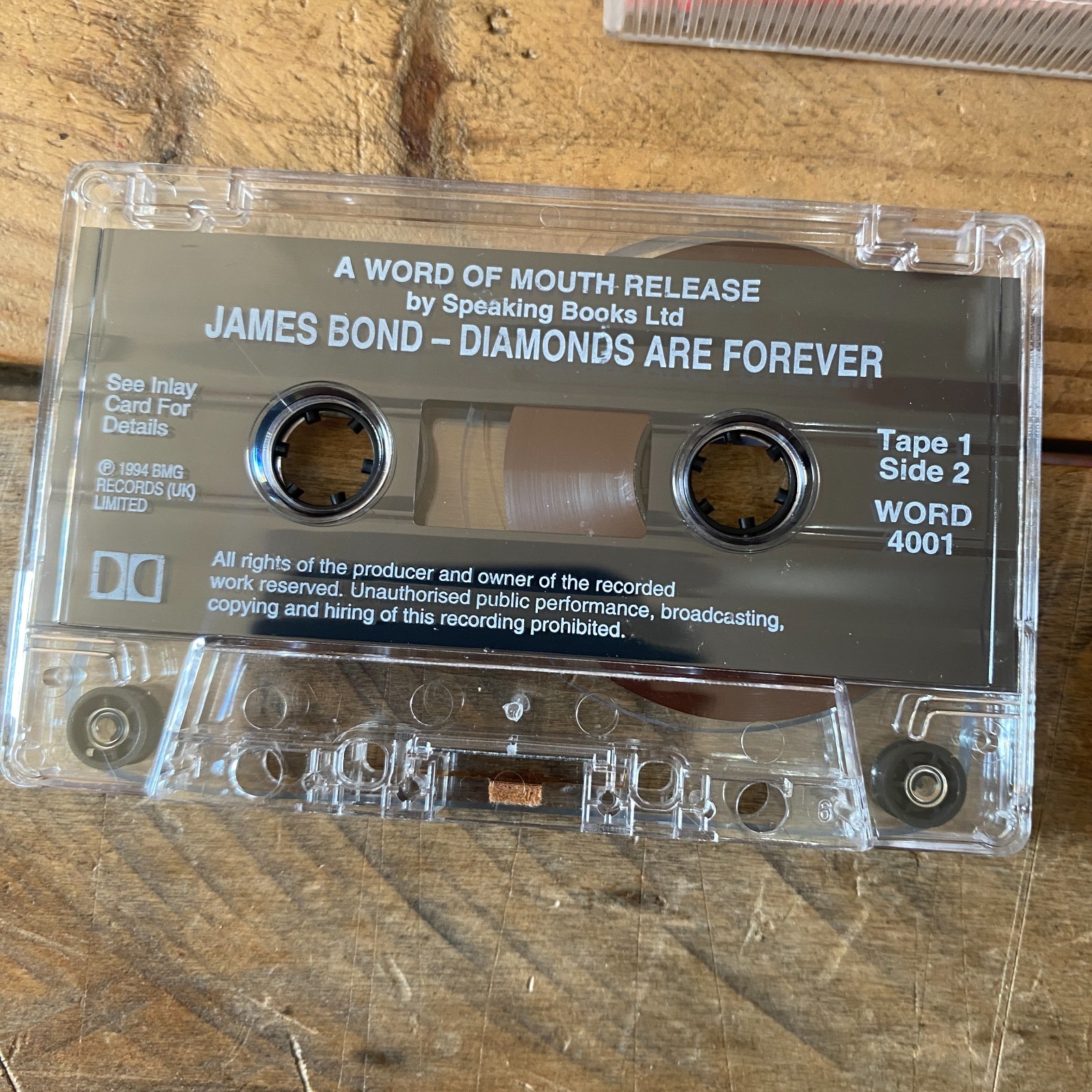 James Bond Diamonds are Forever Audiobook Cassette — Ian Fleming — Joanna Lumley
