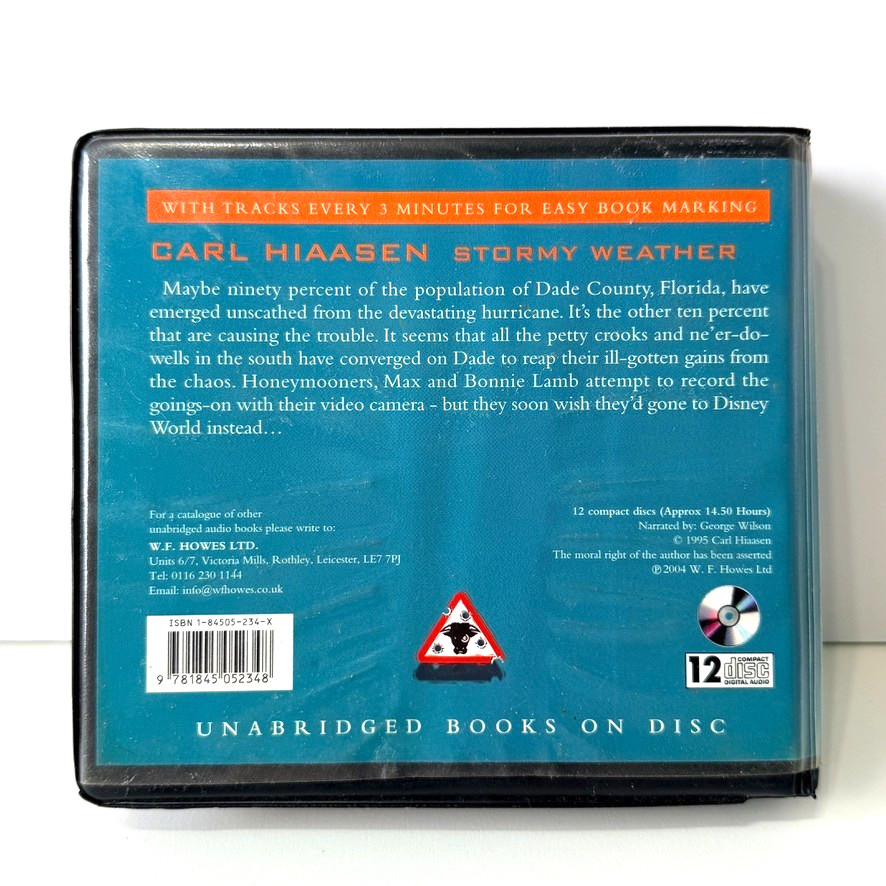 Stormy Weather CD Audiobook by Carl Hiaasen Crime Thriller Unabridged 12 Discs