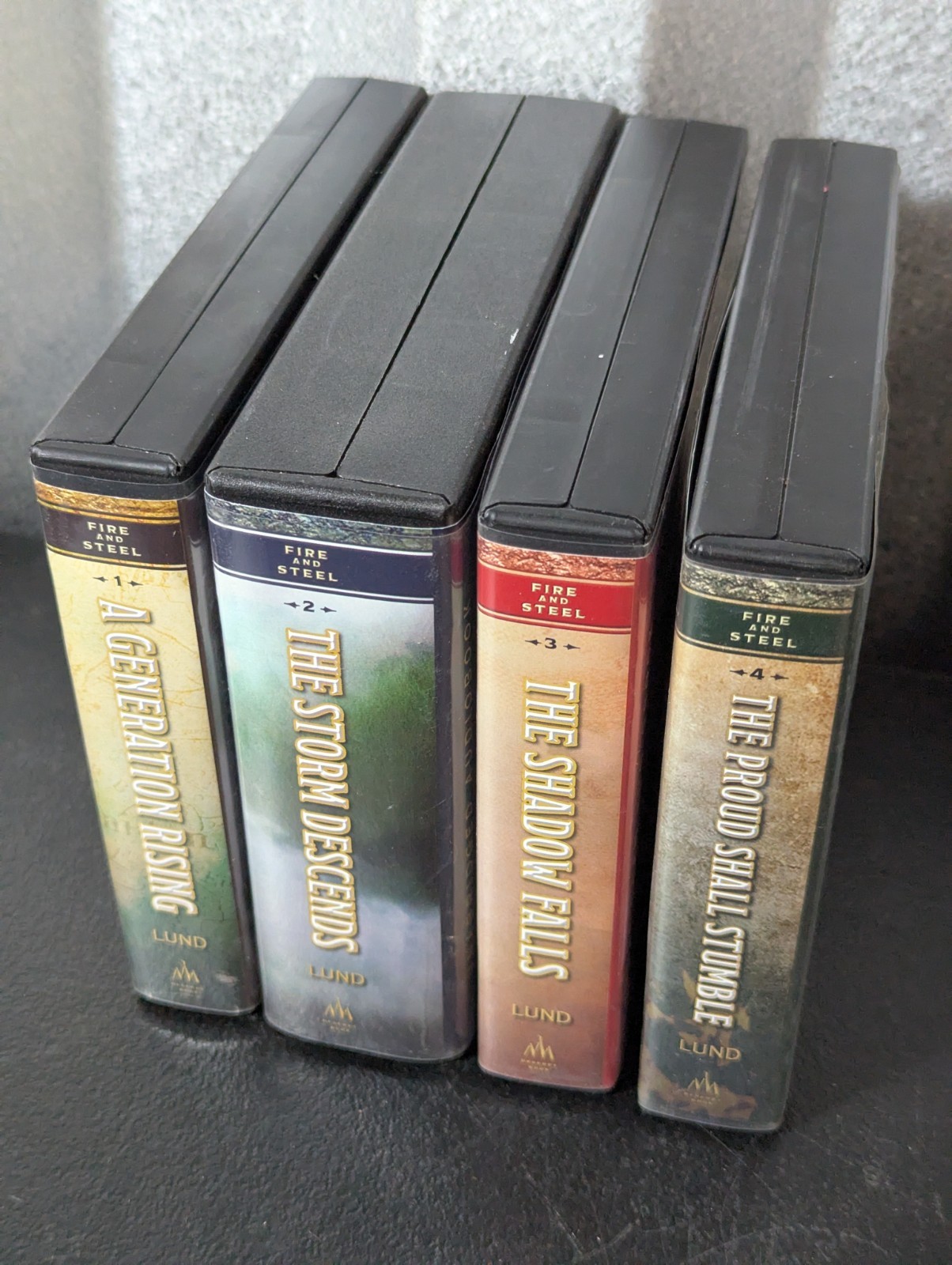 FIRE AND STEEL Audiobooks CDs 1-4, Gerald N. Lund WWII Fiction, 2014-2019