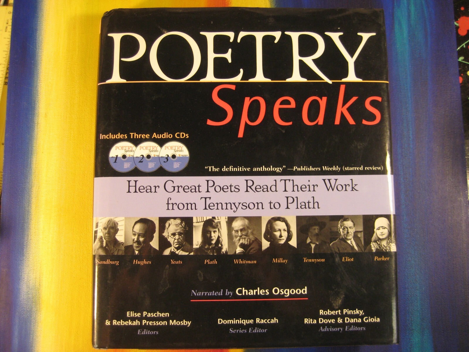 Poetry Speaks Hear Great Poets Tennyson to Plath Charles Osgood HC Book & CD Set