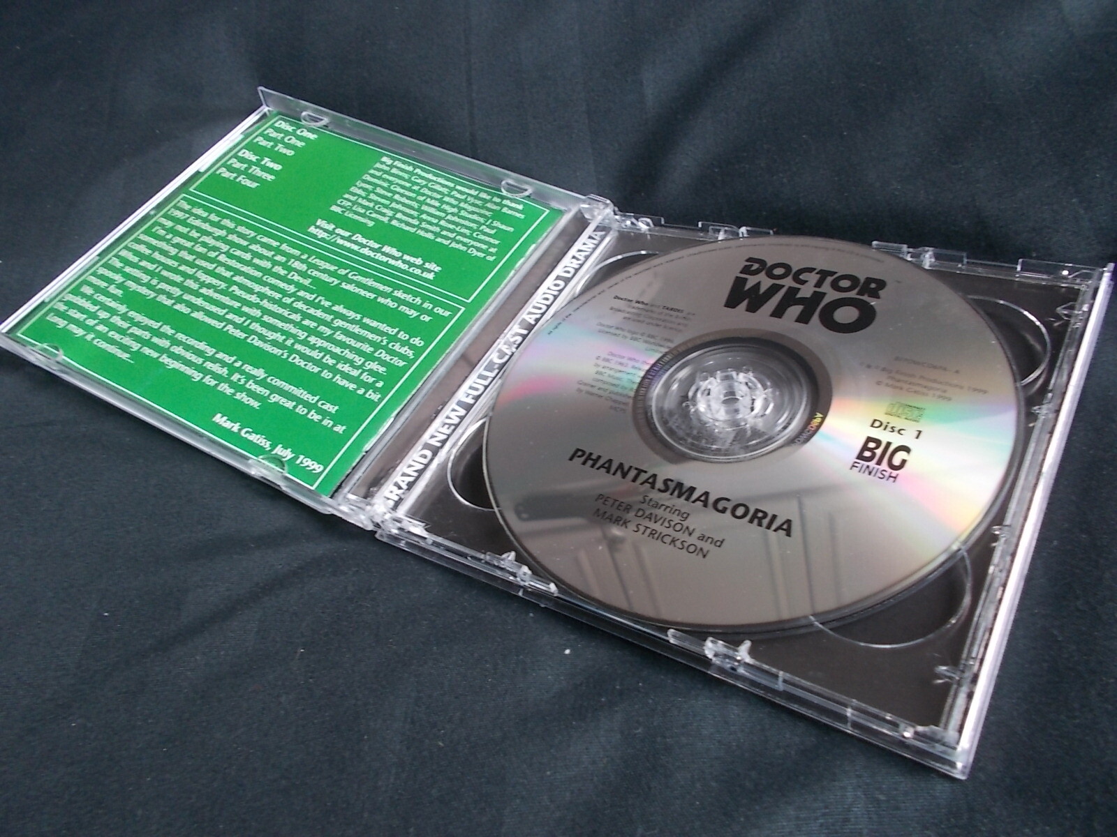 CD Audiobook Doctor Who Big Finish #002 Phantasmagoria (5th & Turlough)