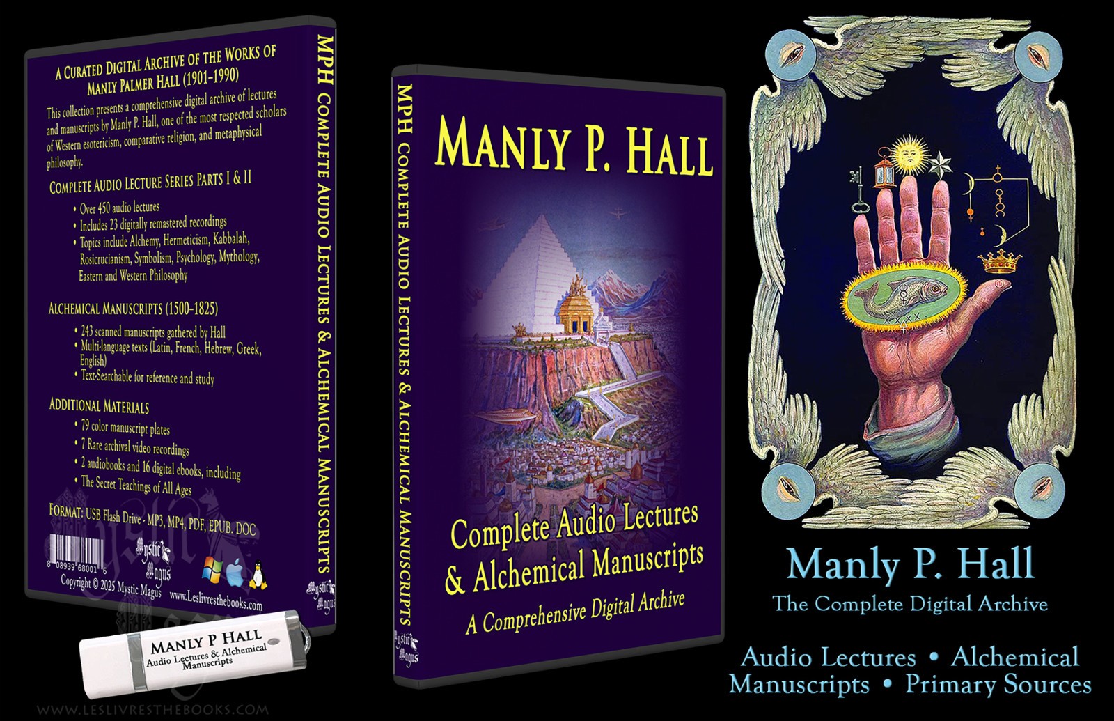 Manly P Hall Secret Teachings Book Of Wisdom Collection AudioBooks USB Set