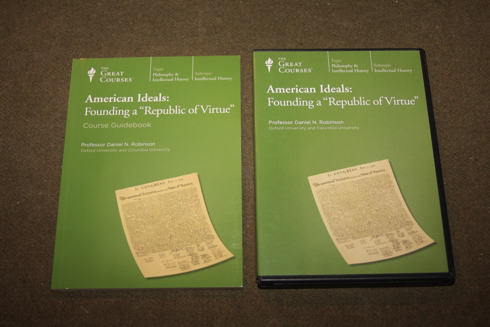 American Ideals: Founding a Republic of Virtue: Great Courses 6 CD Set w/ Book