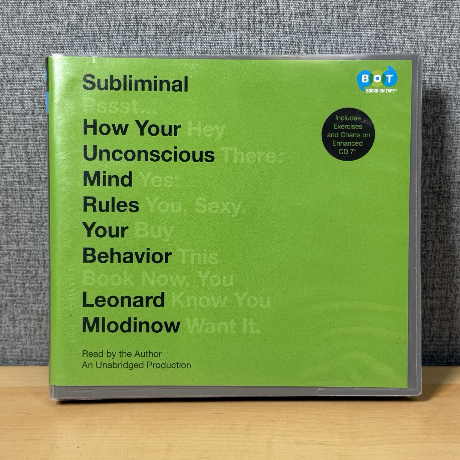Subliminal: How Your Unconscious Unabridged Leonard Mlodinow Audiobook 7 CD Set