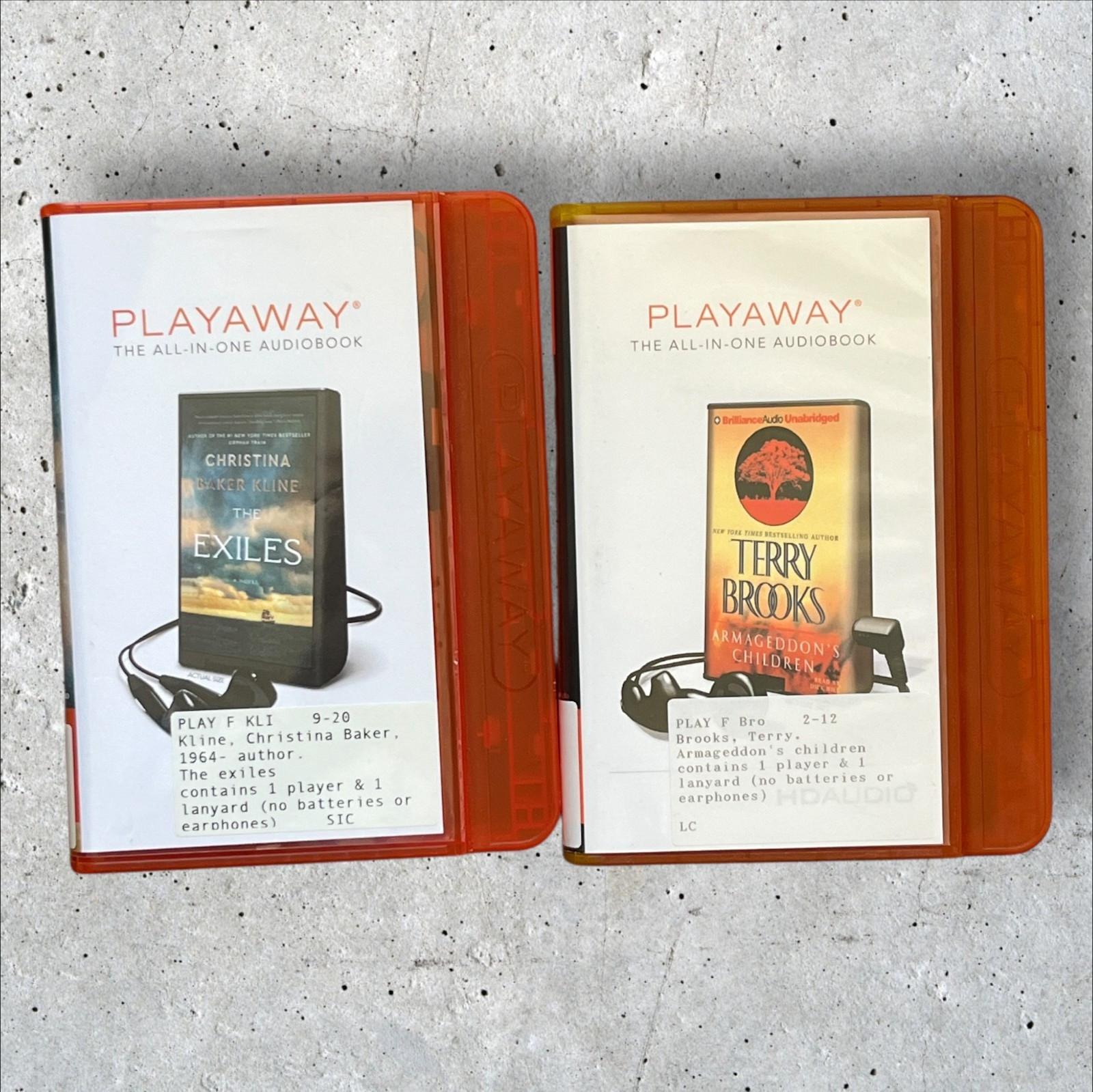 Lot of 15 Playway Audiobook Cartridges in Cases Mostly Fiction