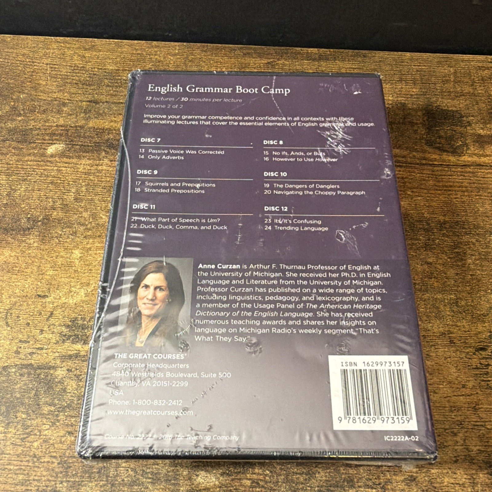 The Great Courses: English Grammar Boot Camp (CDs & Guidebook, 2016) New Sealed