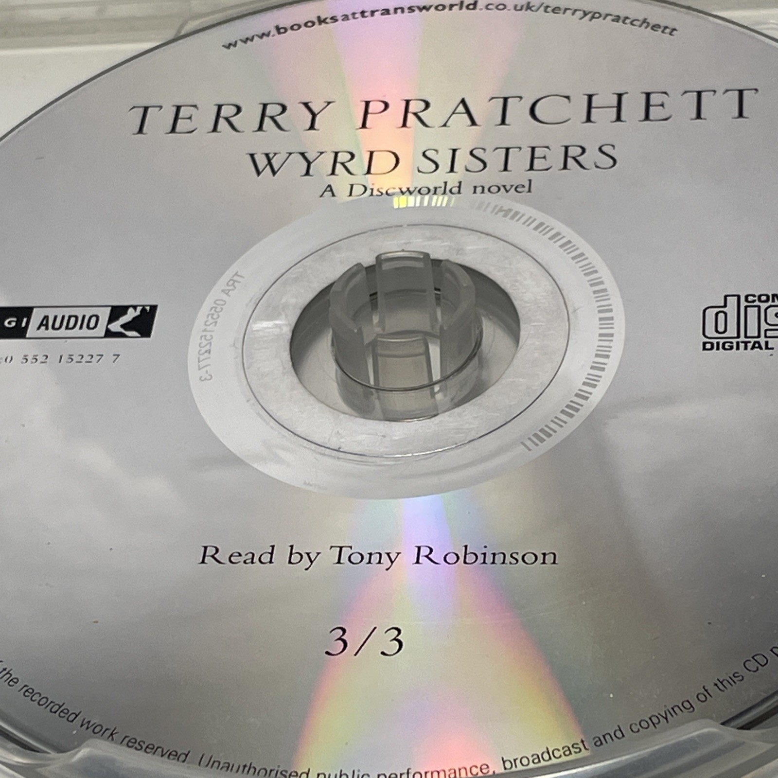 Terry Pratchett audio books CD Wyrd Sisters and The Light Fantastic (6 CDs)