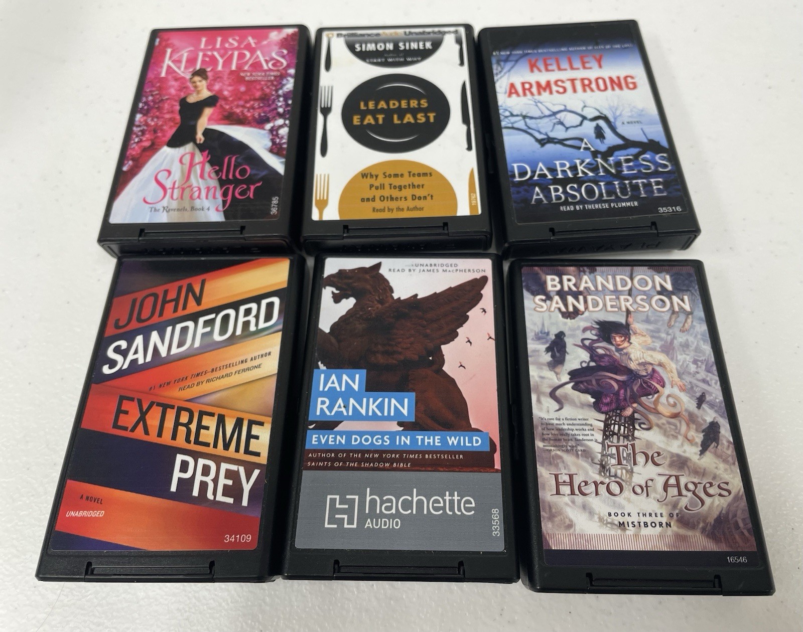 Lot Of 6 Playaway Audio Books Fiction Non Fiction Adult Tested
