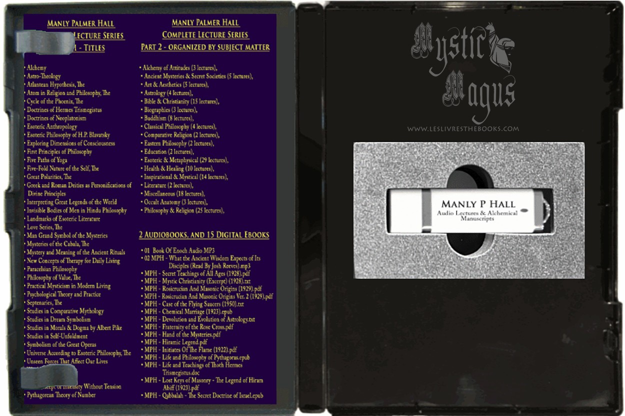 Manly P Hall Secret Teachings Book Of Wisdom Collection AudioBooks USB Set