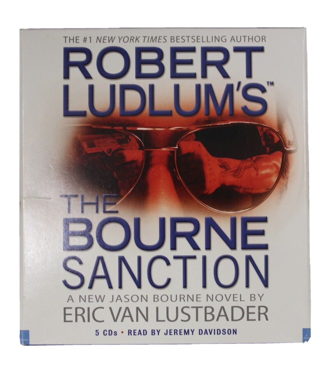 The Bourne Sanction by Eric Van Lustbader Robert Ludlum 5 CDs Audiobook Jason