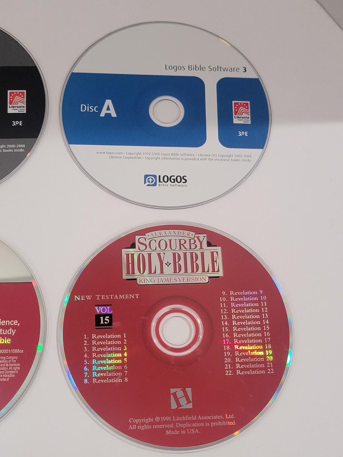 20 Loose Bible Audio CDs, PC CD-ROMs, & DVDs — KJV, NIV, Jesus, God, Blessing
