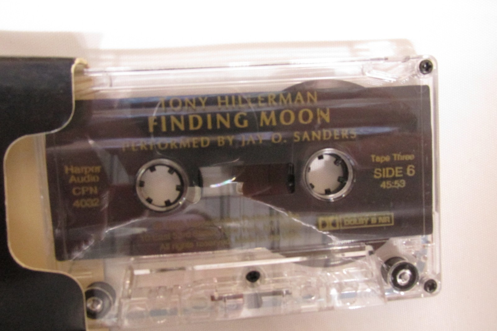 Audio Book — Finding Moon — Tony Hilleerman — Harper Audio — 4 cassettes -1995