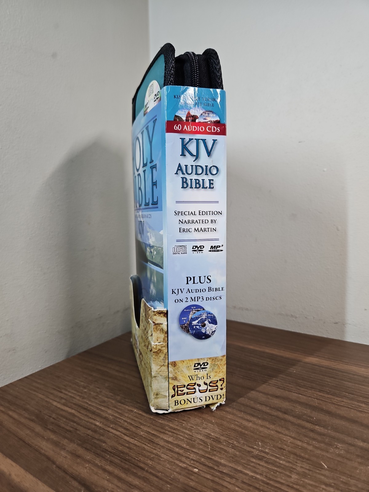 King James Version Audio Bible COMPLETE 60 CD SET + Zipper Case -ERIC MARTIN