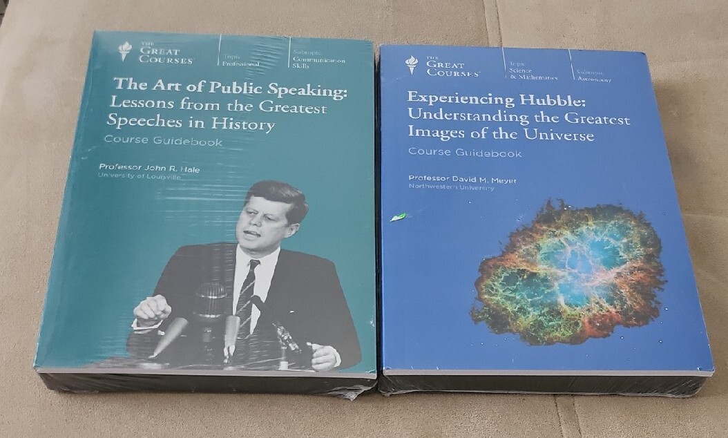 GREAT COURSES Greatest Speeches History & Images Of Universe CD/DVD BOOK SET NEW