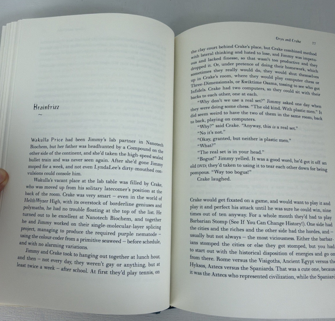 Oryx and Crake: A Novel — Hardcove/DJr, by Atwood Margaret — Very Good