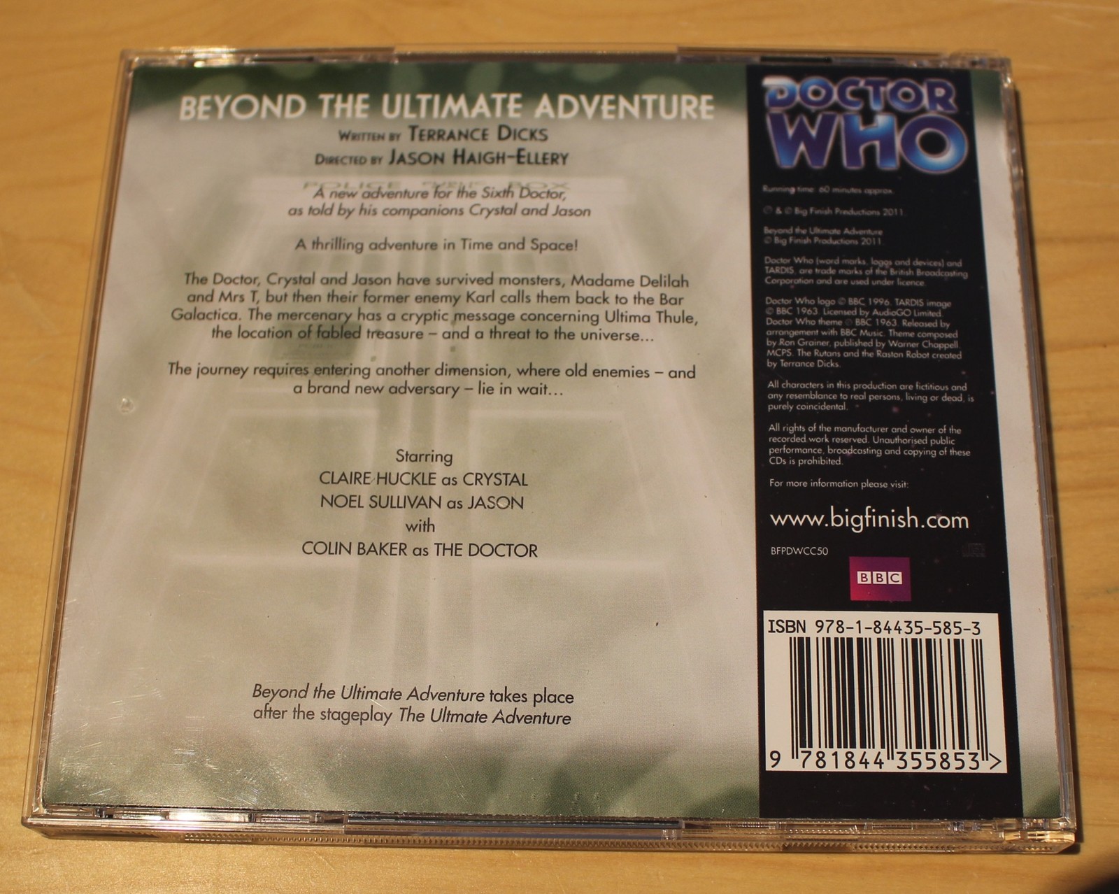 Doctor Who: The Companion Chronicles — 6×6-Beyond the Ultimate Adventure — CD