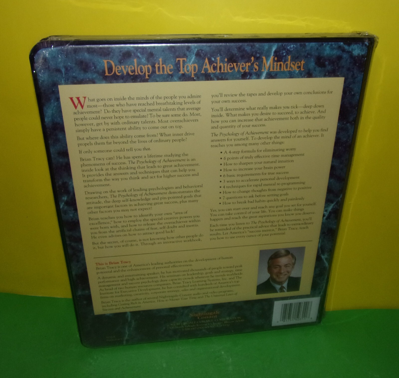 New The Psychology of Achievement by Brian Tracy Nightingale Cassette Audiobook