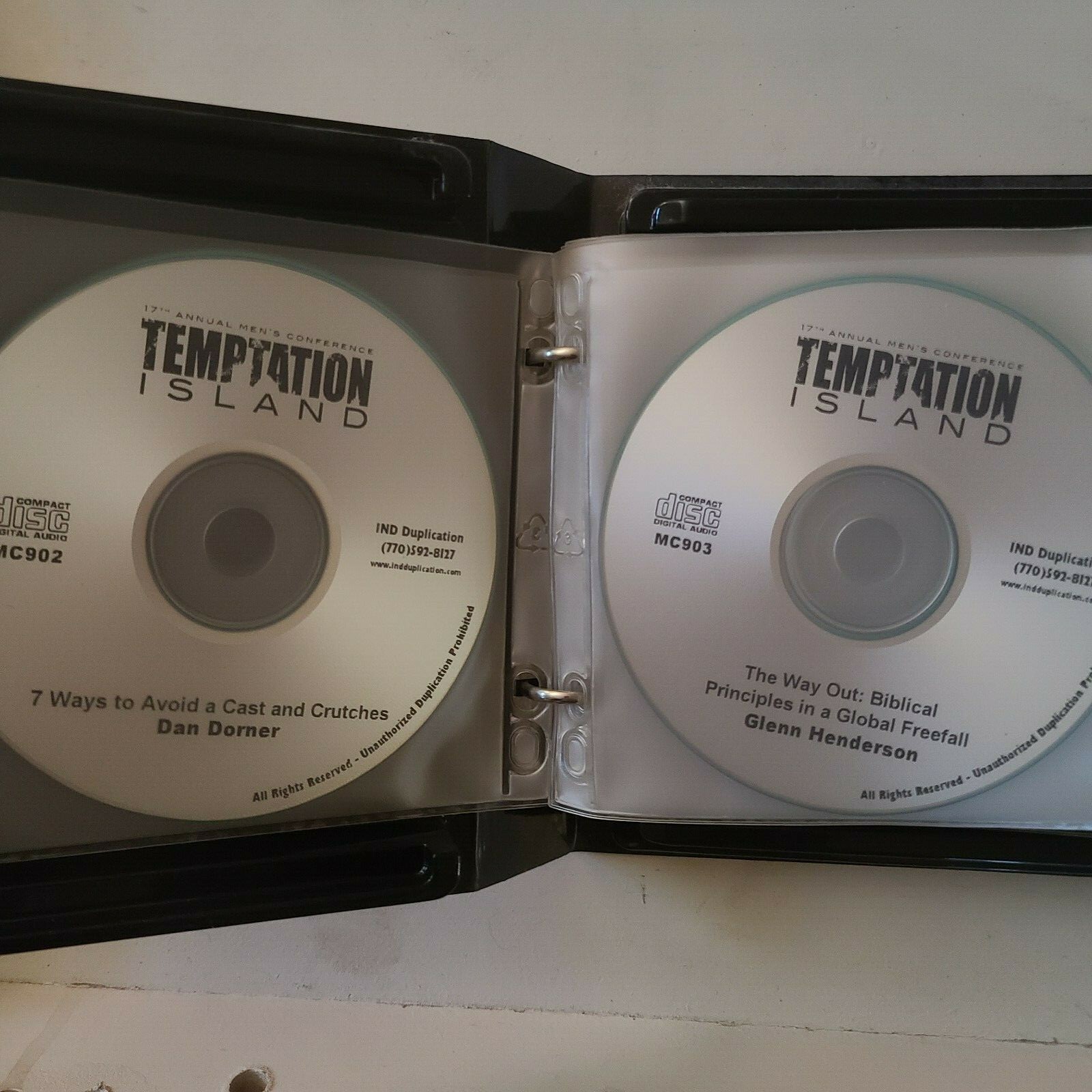 TEMPTATION ISLAND Men’s Conference BREAKOUT SESSIONS from 17th Annual~ CD’s