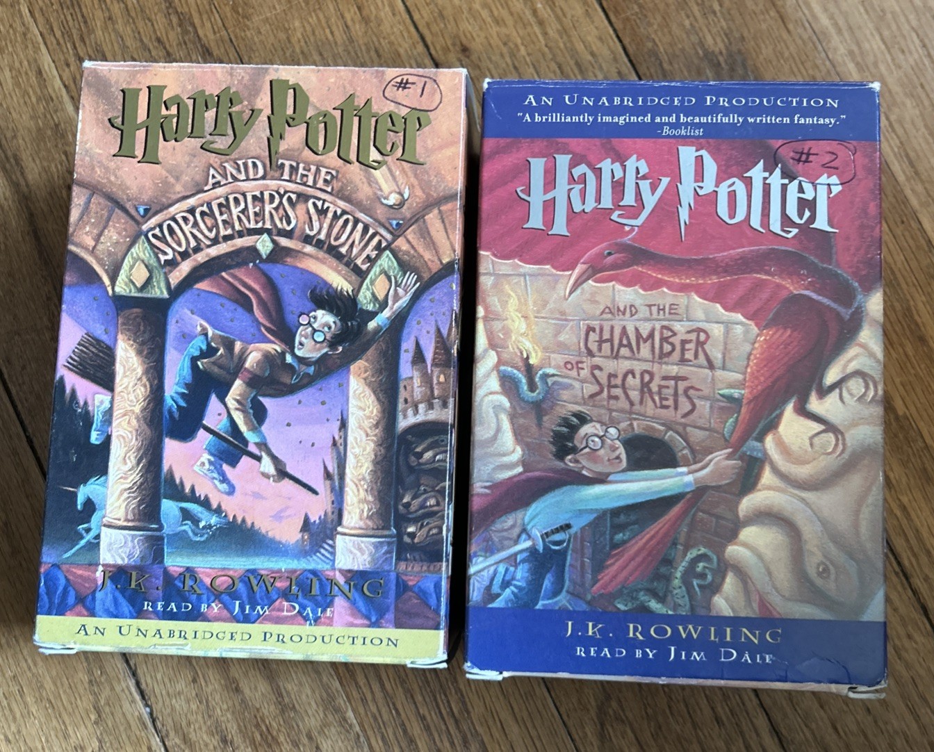 Vintage Harry Potter Audiobooks lot (2) Chamber of secrets & Sorcerer’s Stone