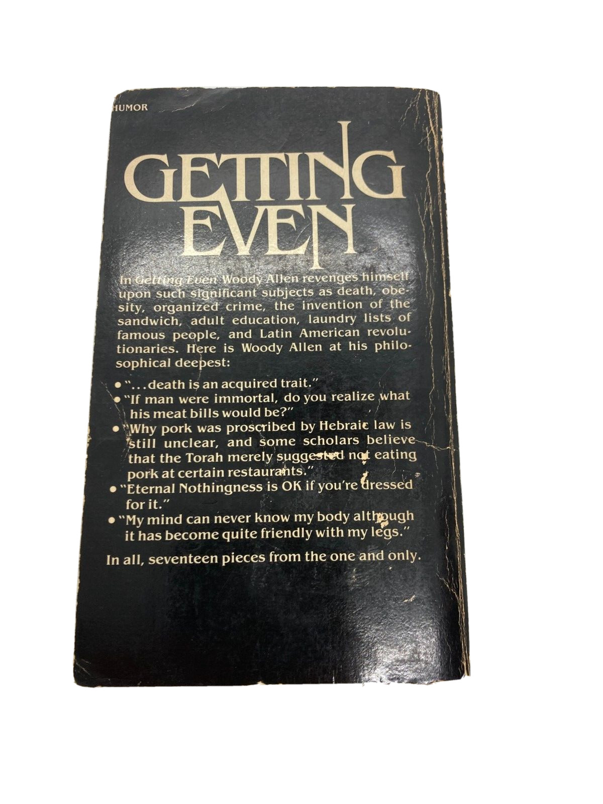Getting Even By Woody Allen, Pan PB 1971, Free Post