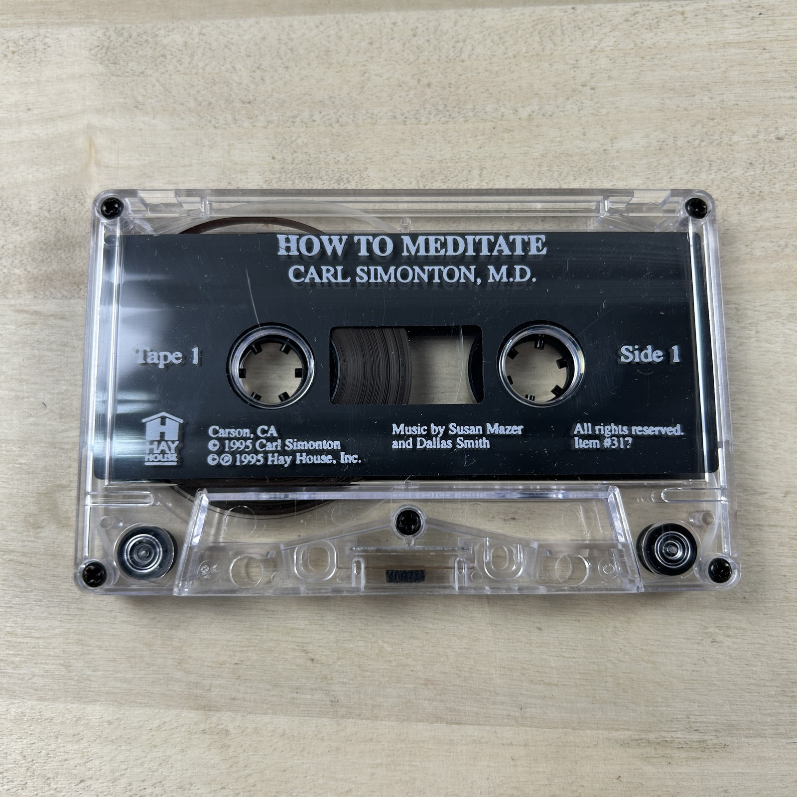 How To Meditate Carl Simonton MD 1995 Hay House Audio Cassette Tape 1 Guided