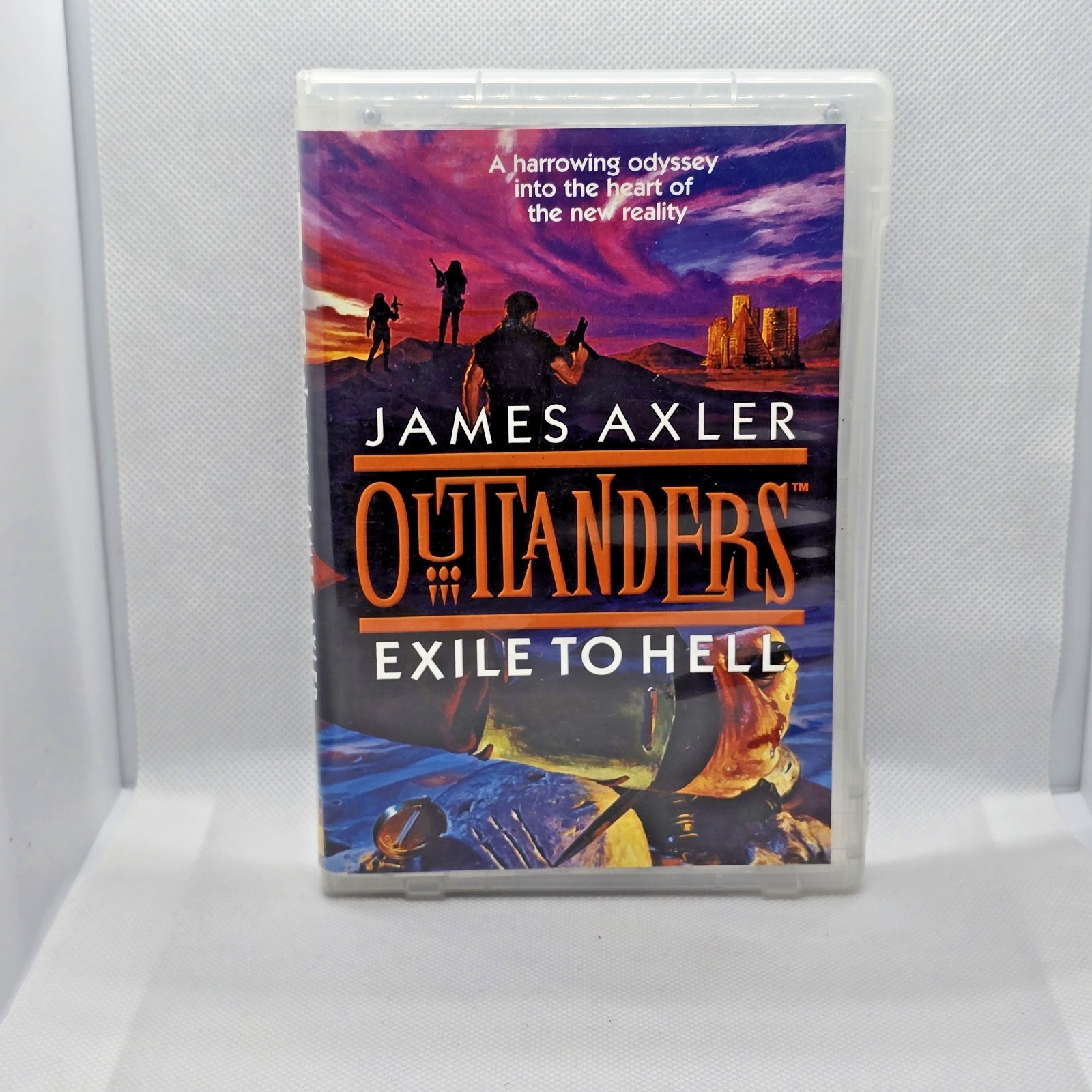 VTG 1997 Exile to Hell Outlanders By James Axler Cassette Tapes Clamshell Case