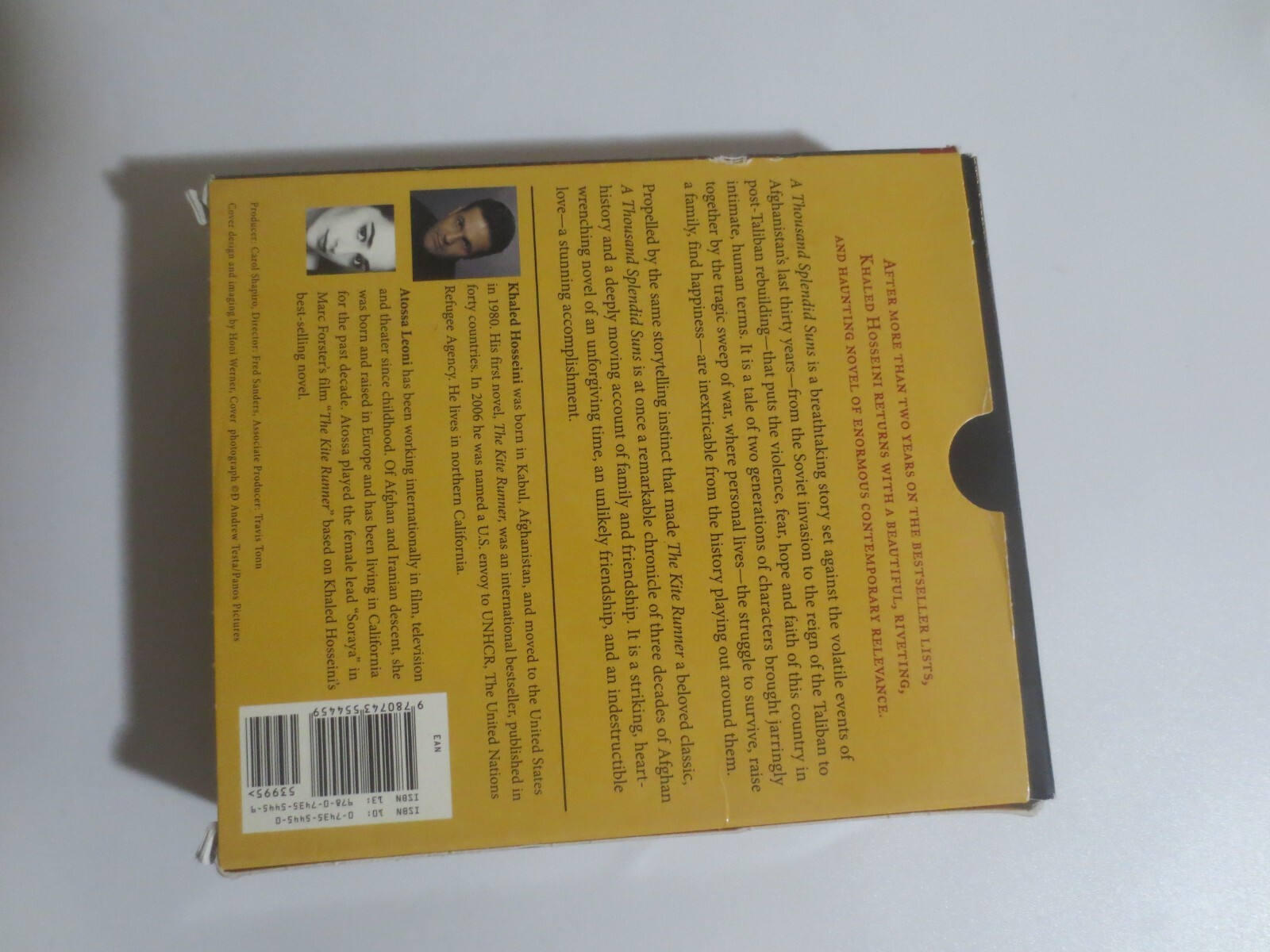 Audio Book Thousand Splendid Suns by Khaled Hosseini 2007 Compact Disc