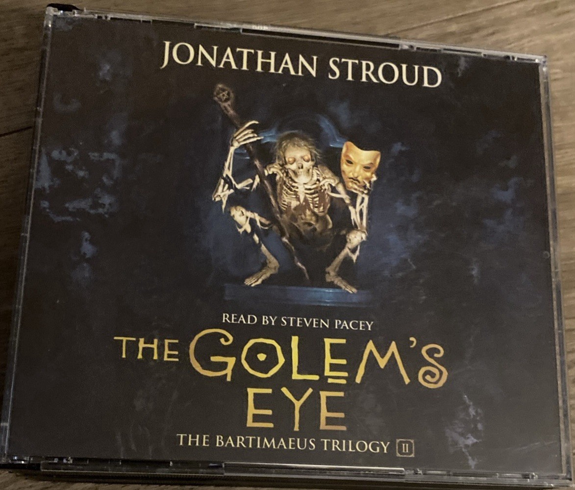 The Golem’s Eye Audiobook CDs Bartimaeus Trilogy II Jonathan Stroud Steven Pacey