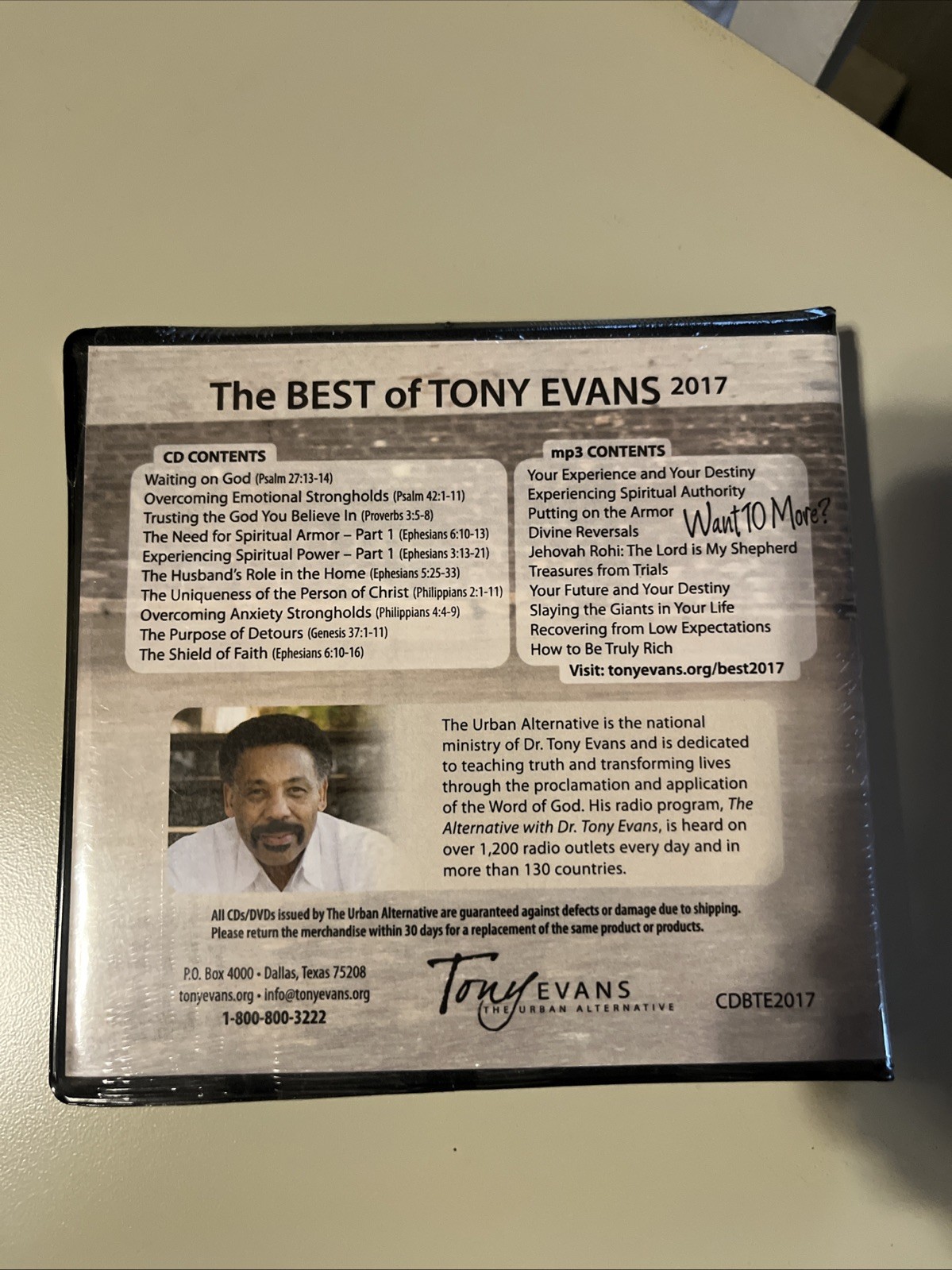 The Best of Tony Evans 2017 by Tony Evans Audio CD Box Set