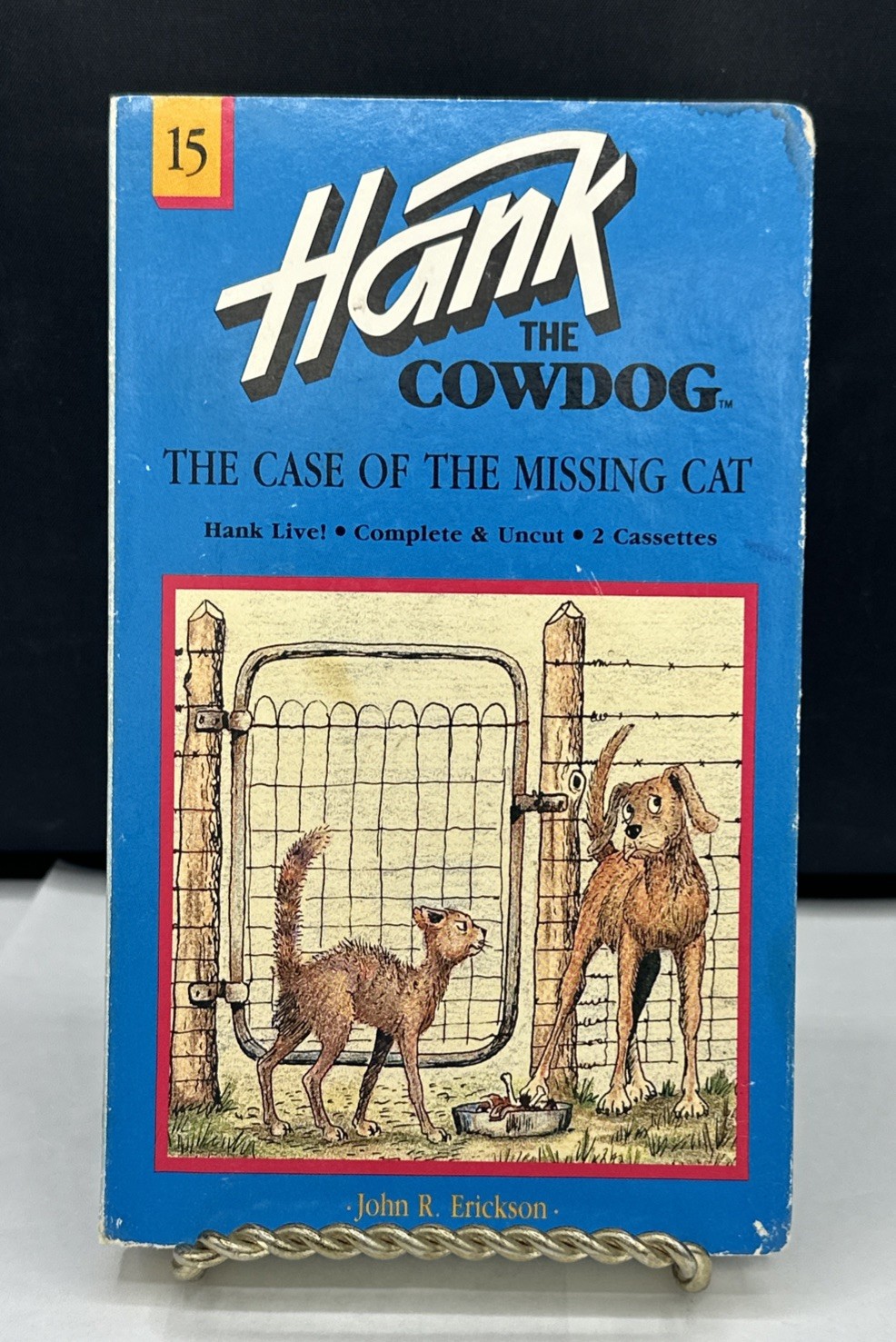 #15 Hank The Cowdog Case of the Missing Cat John Erickson AudioBook 2 Cassettes