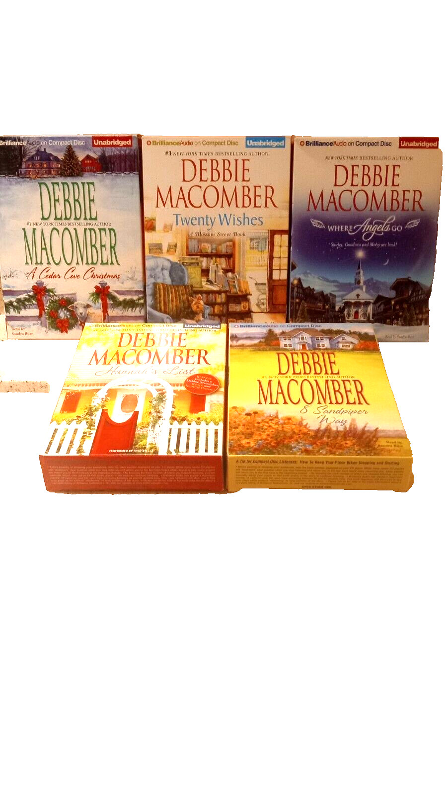 Debbie Macomber (Audio Books) 5 Different Audio books by Debbie, see inside