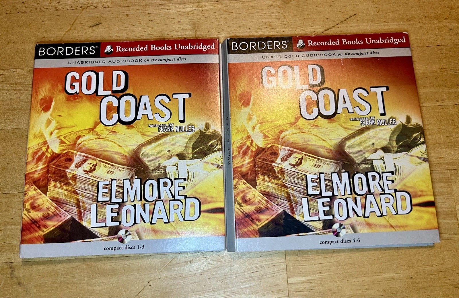 The Gold Coast By Elmore Leonard Audio CD Book Read by Frank Muller 6 CD’s