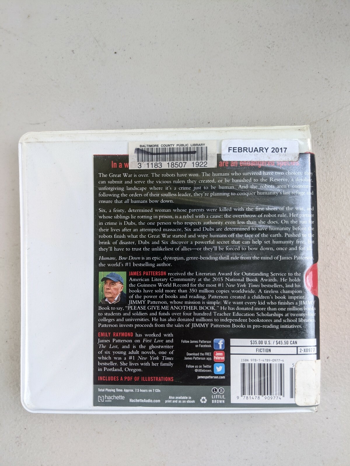 Shelf3 ~Audiobook on cds HUMANS BOW DOWN BY JAMES PATTERSON