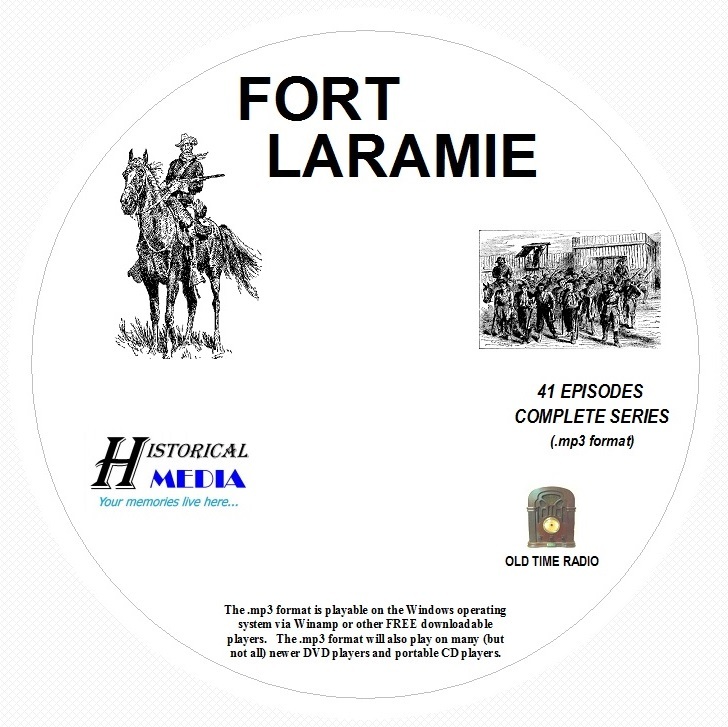FORT LARAMIE — 41 Shows Old Time Radio In MP3 Format OTR 1 CD