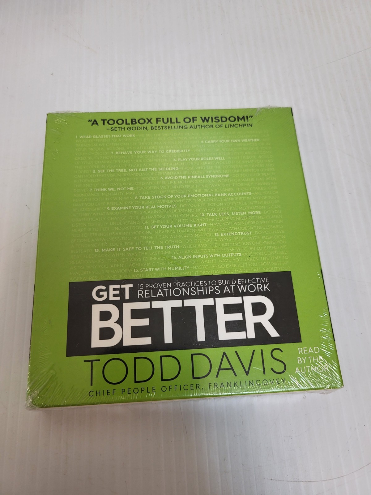 Get Better: 15 Proven Practices To Build Effective Relationships At Work (2017)