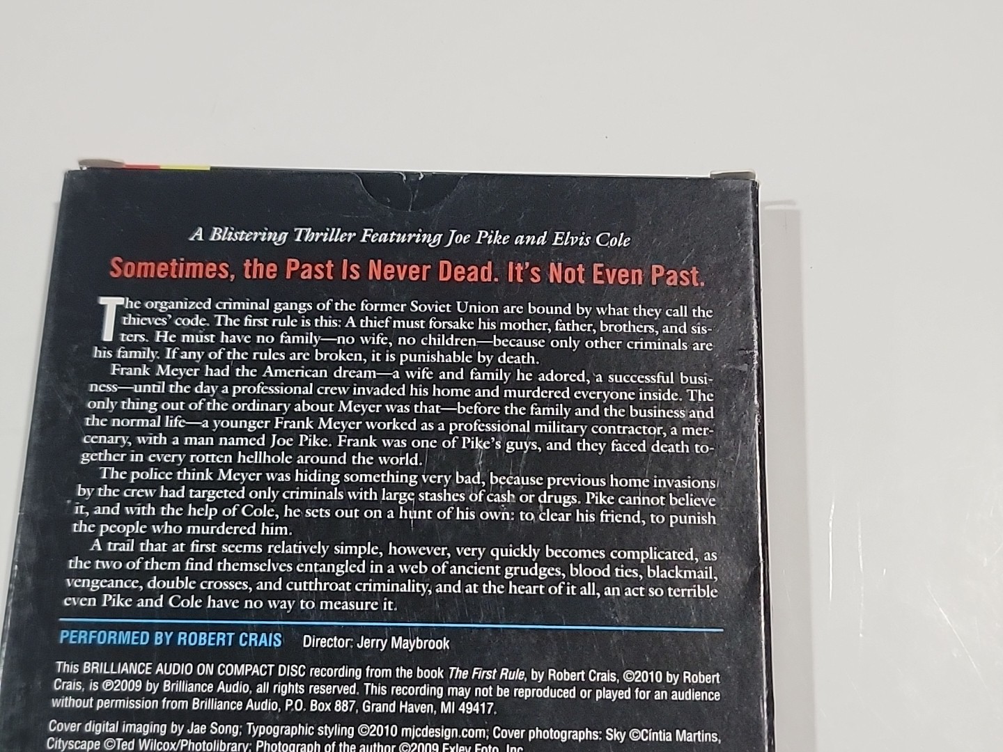 The First Rule By Robert Crais — Audiobook 4 Disk CD — A Joe Pike Novel 4hrs 37m