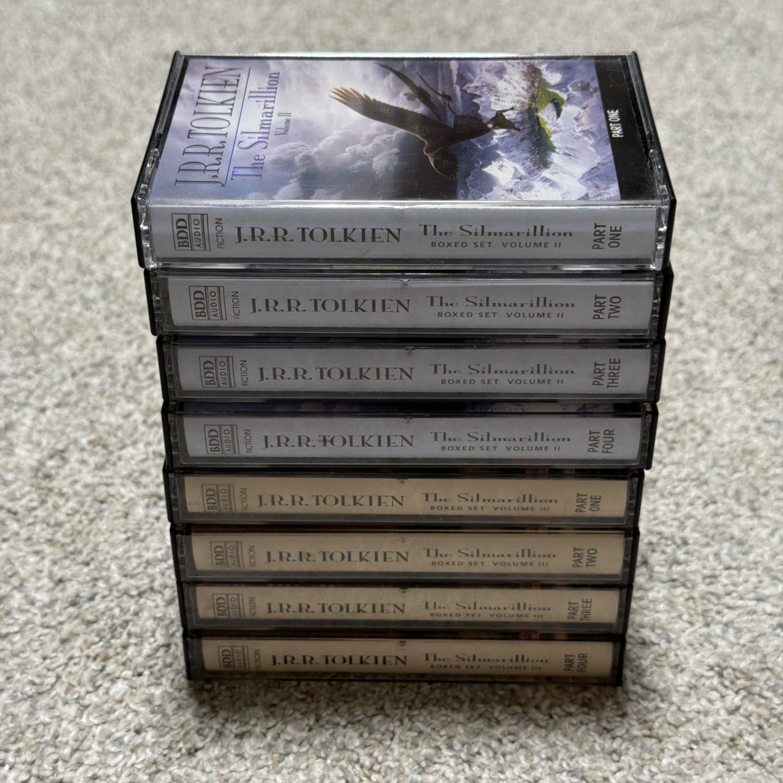 THE SILMARILLION J.R.R. Tolkien Audiobook Cassettes Volumes II III 2 3