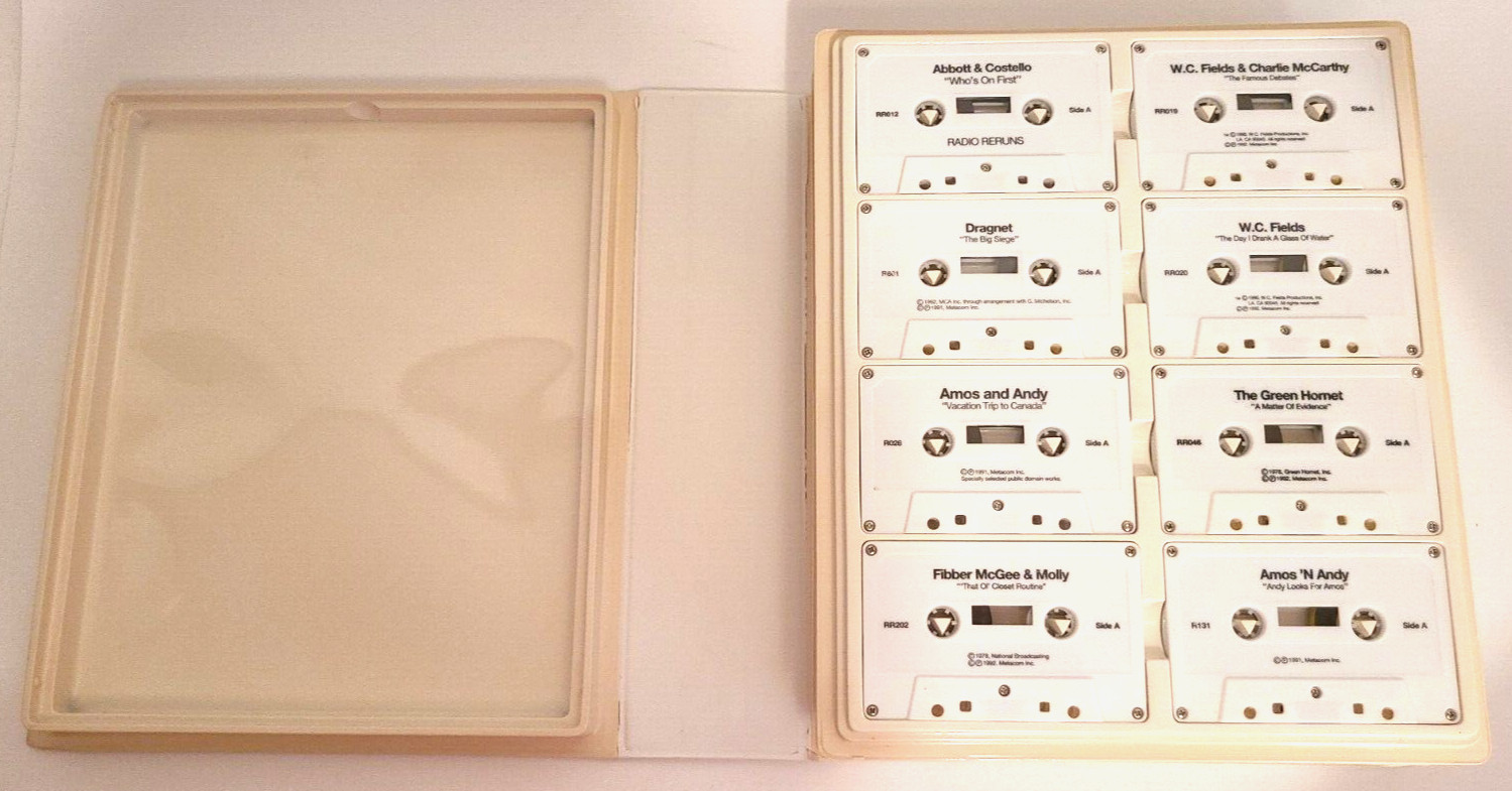 Vtg The Golden Years of Radio 40 Cassette Collectors Edition 92′ Abbott Costello