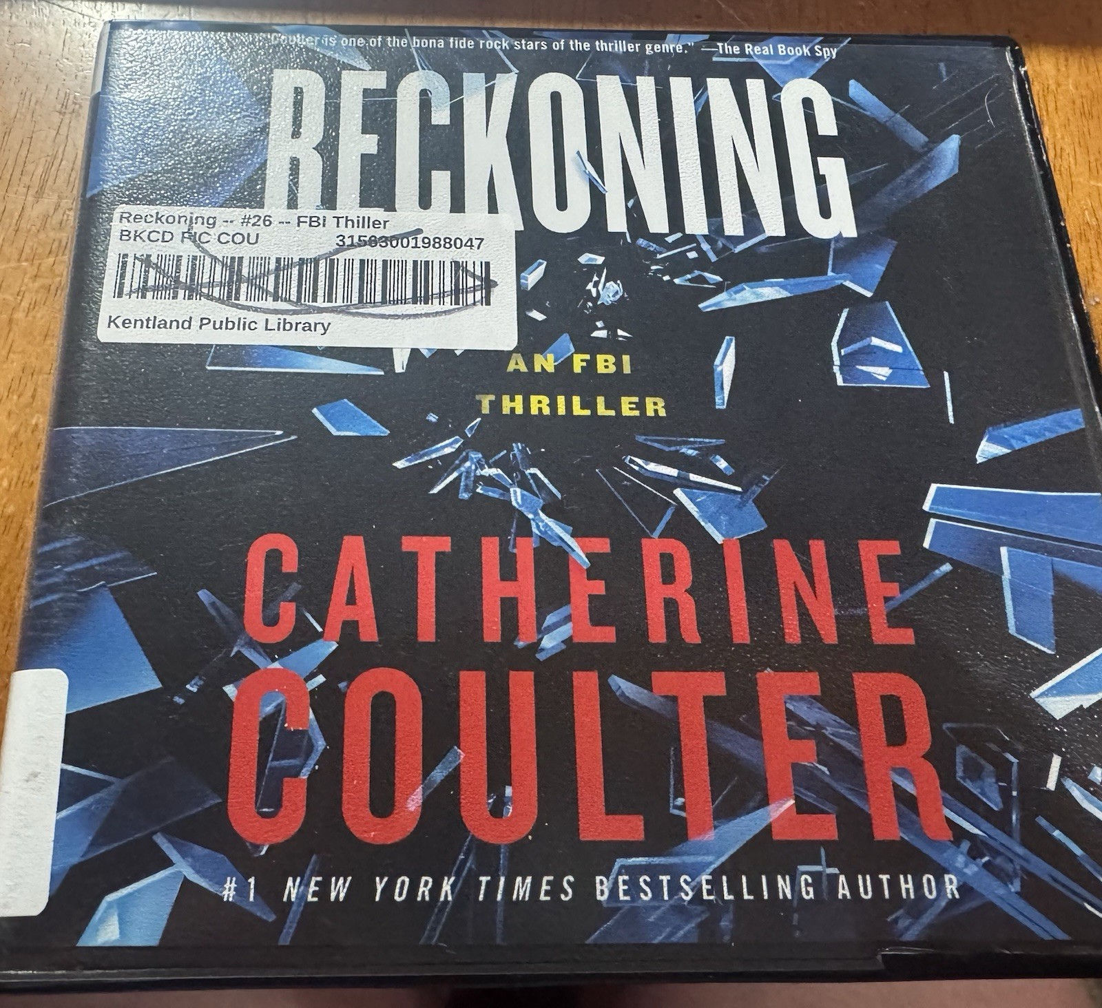 Catherine Coulter — Reckoning — Audiobook — 10 CD’s — FBI Thriller — HarperAudio