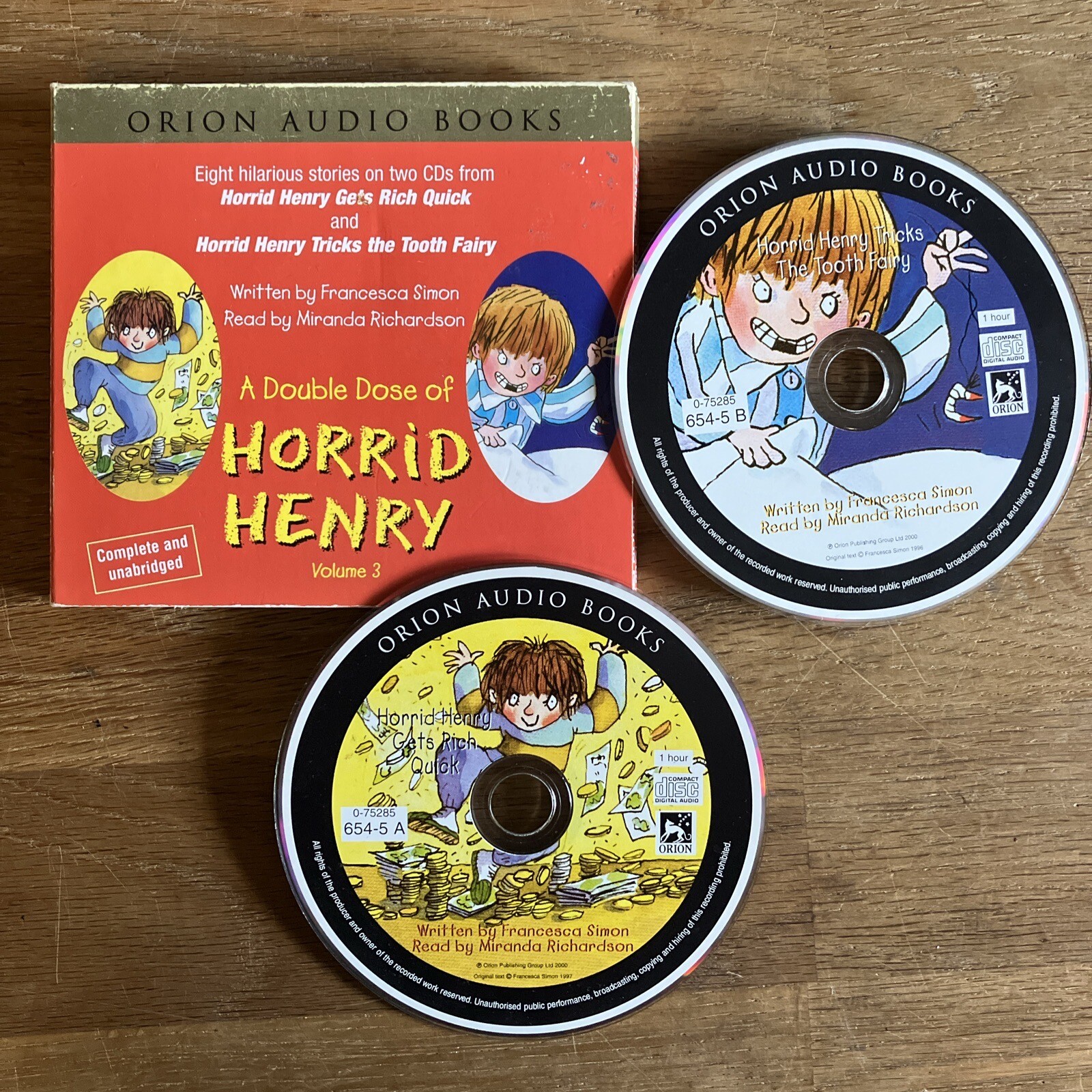A Double Dose of Horrid Henry: Get Rich Quick / Tooth Fairy Simon CD-Audio