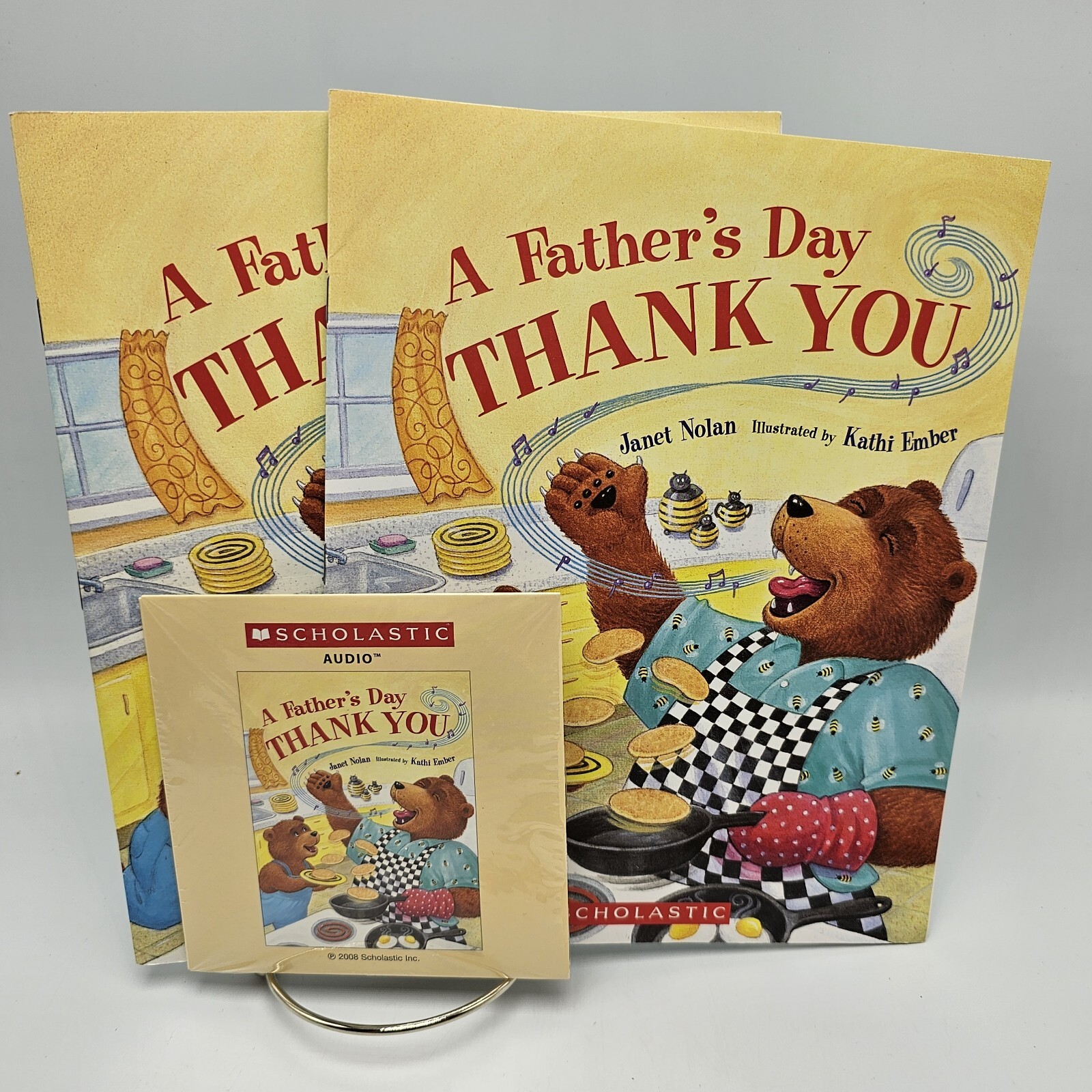 Fathers Day Thank You Book Set Audio CD Paperback Read Aloud Nolan