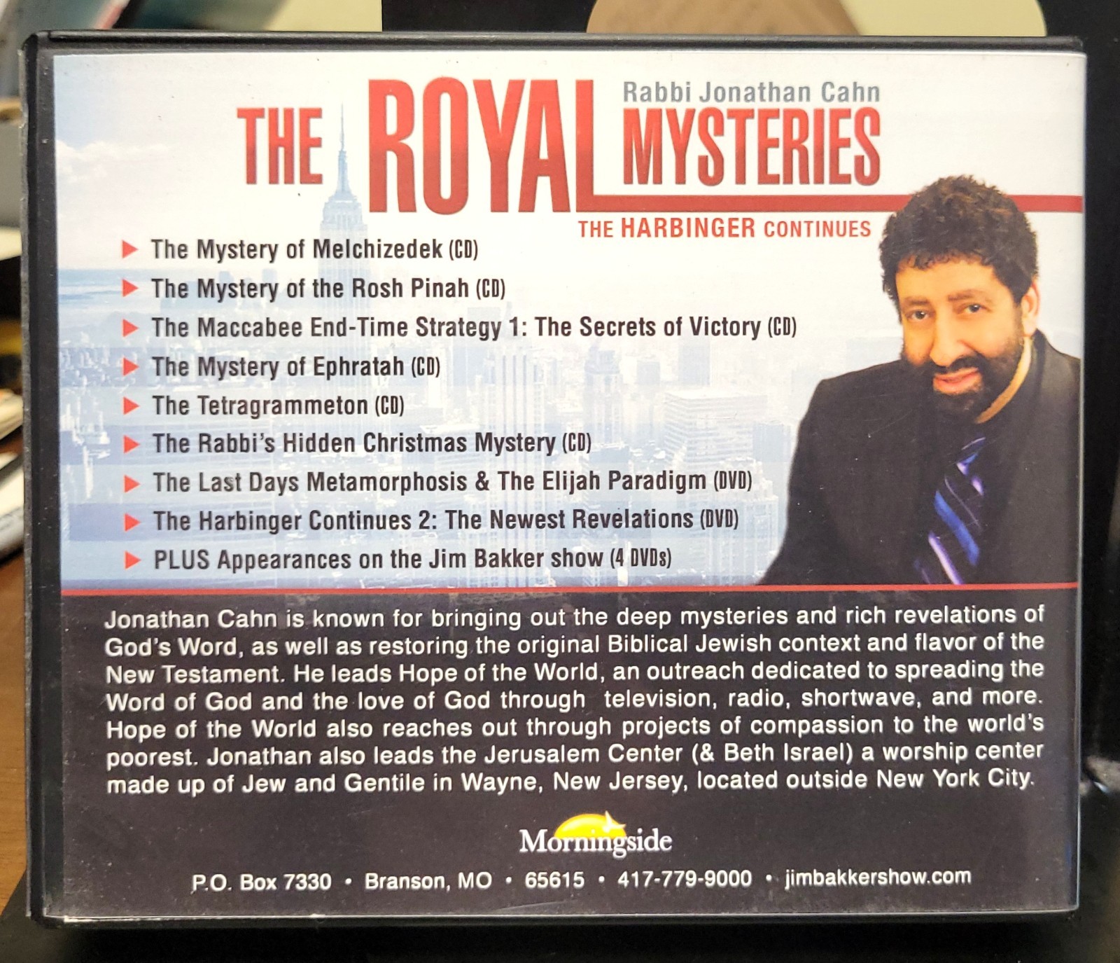Jonathan Cahn THE ROYAL MYSTERIES 12 Disc CD / DVD Set Jim Bakker Show Audio