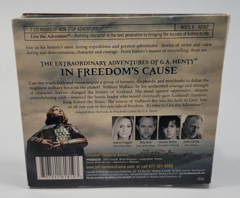 In Freedom’s Cause — The Real Story of Wallace & Bruce (2-CD Audioplay, 2014)