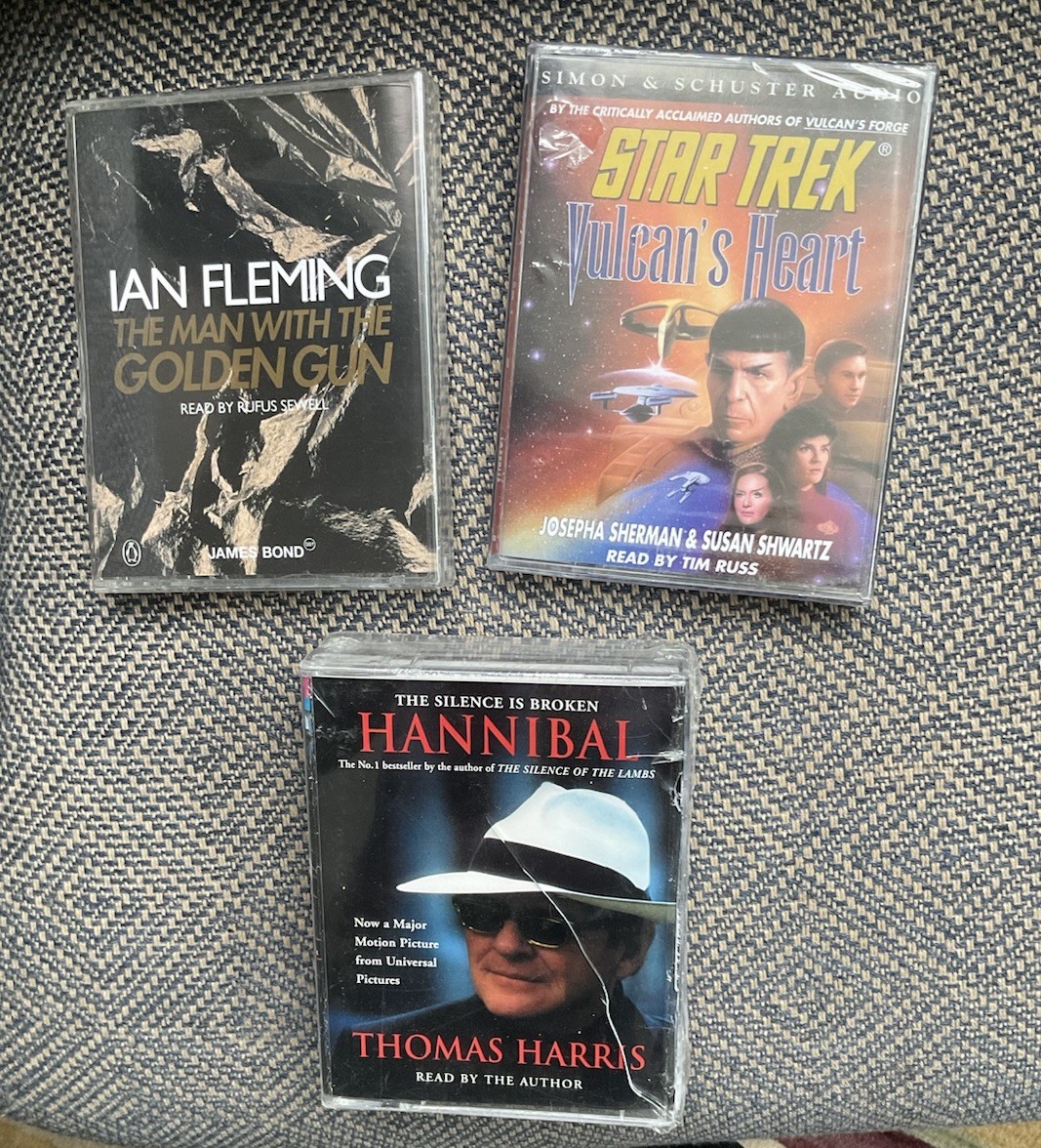 Audio Book Cassette Tape Bundle. Sci-Fi / Thriller / Action. New/Sealed
