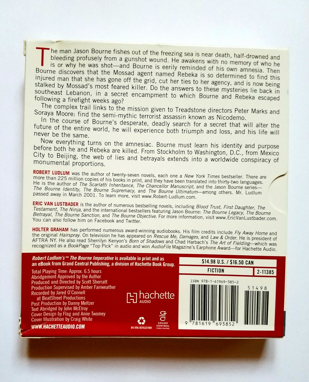 The Bourne Imperative Eric Van Lustbader Performed Holter Graham Free Shipping
